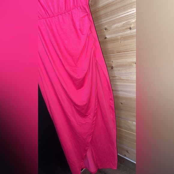 Prinbara Midi Slit Leg Dress Pinched Waist Size Small Formal Wedding Everyday - Picture 2 of 6